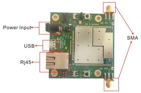 Modulo PCB per la trasmissione di dati video a banda larga NLOS wireless con API/AT e software di gestione della rete 0