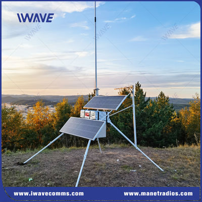 comprare Stazione di base tattica VHF UHF MANET Stazione di base radio alimentata a energia solare fabbricazione online