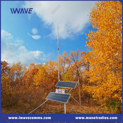 comprare Potenza di trasmissione 25W 50W su richiesta Stazione base VHF UHF a rete RF a banda stretta alimentata a energia solare con 24 ore di autonomia della batteria fabbricazione online